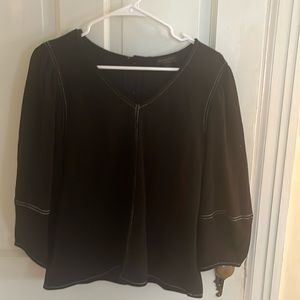 Black size M Current Air top from Anthropologie, long sleeve.